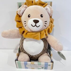 Cuddly Tan and White Lion Plush Toy Light & Lullaby Soother